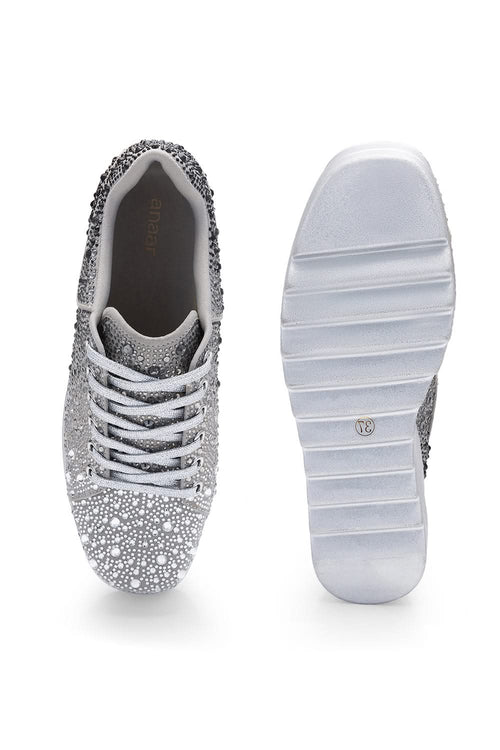 Black Rock ’n’ Roll Wedding Wedge Sneakers