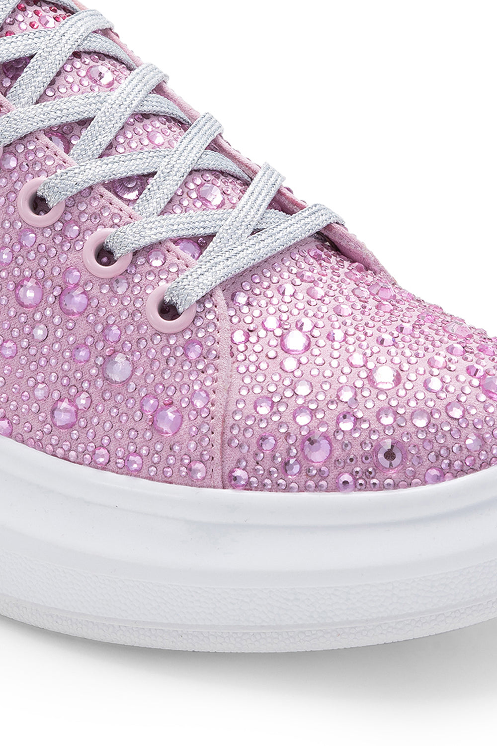 Pink Sorbet Wedding Wedge Sneakers