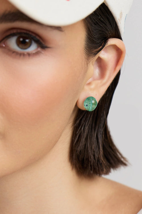 Micro Tumble Studs-Light Green
