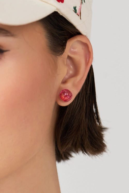 Micro Tumble Studs-Red