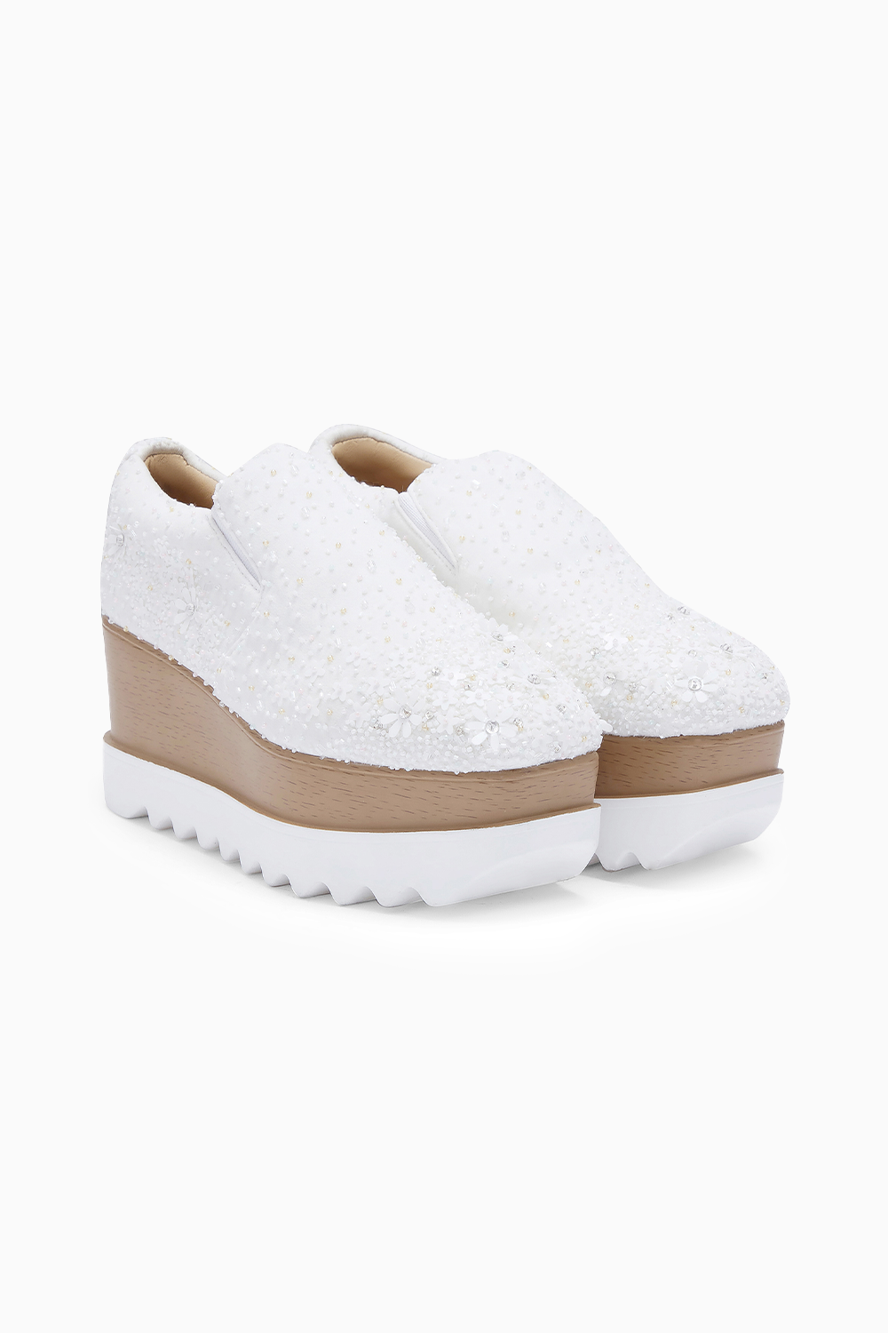 Dewdrops Wedding Wedge Sneakers