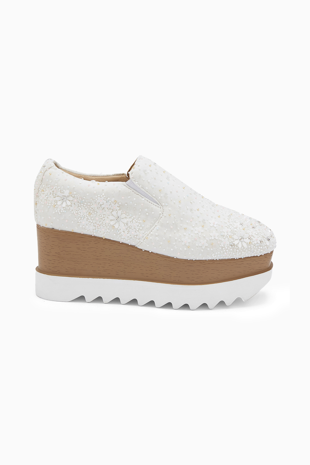 Dewdrops Wedding Wedge Sneakers