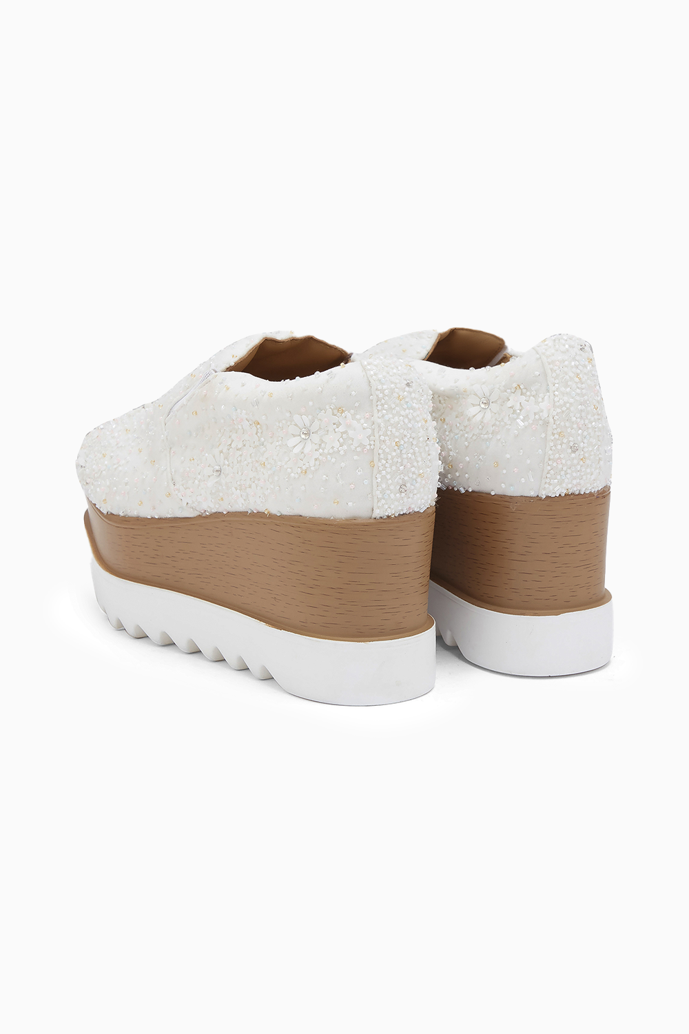 Dewdrops Wedding Wedge Sneakers