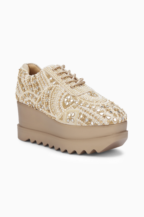 Sharara Wedding Wedge Sneakers