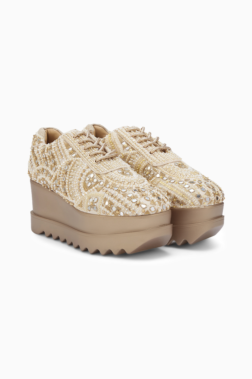 Sharara Wedding Wedge Sneakers