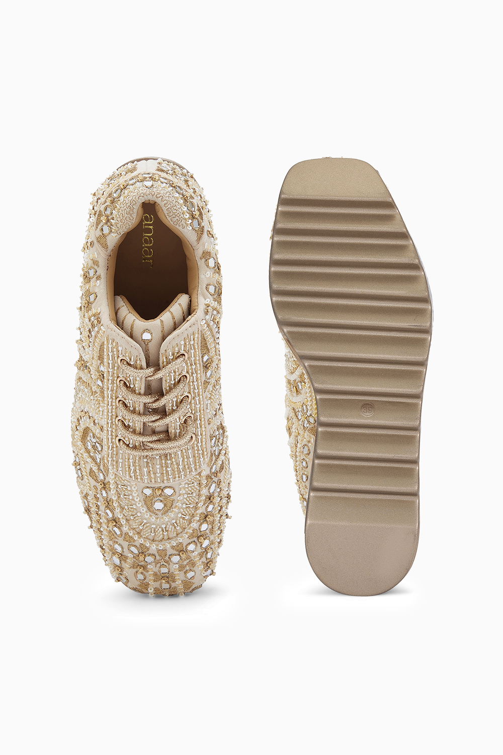 Sharara Wedding Wedge Sneakers