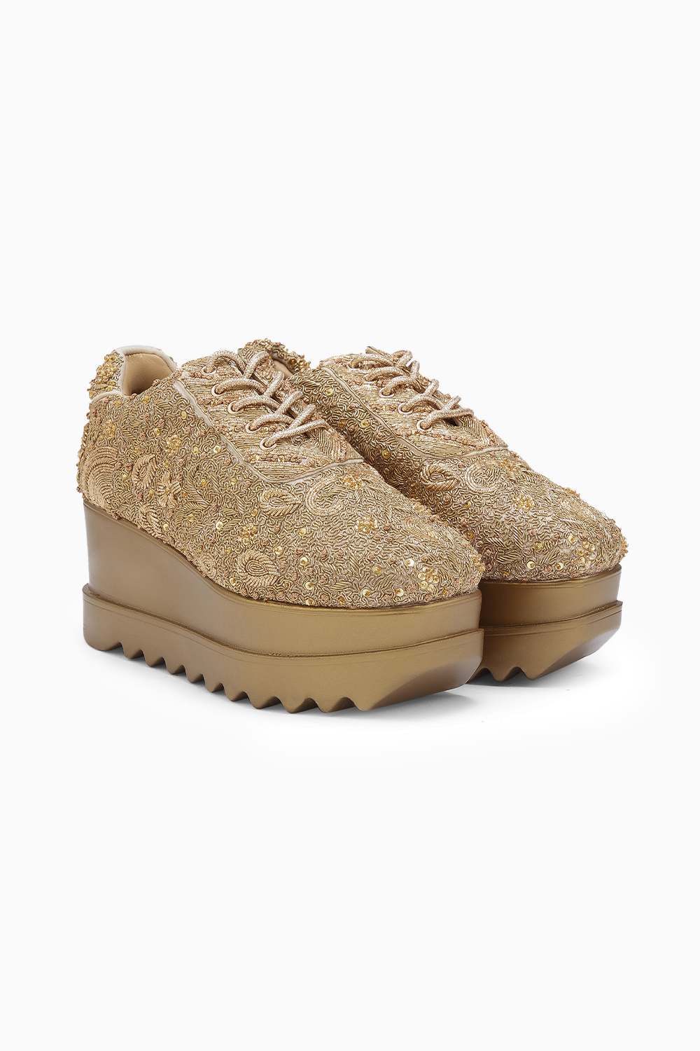 Kintsugi Wedding Wedge Sneakers