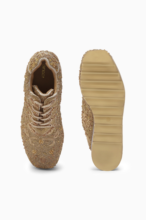 Kintsugi Wedding Wedge Sneakers