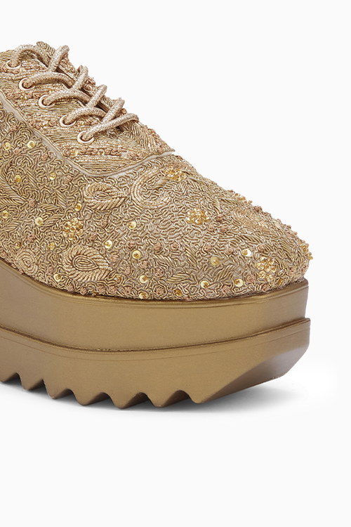 Kintsugi Wedding Wedge Sneakers
