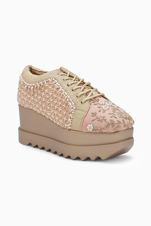 Mahal Signature Wedding Wedge Sneakers