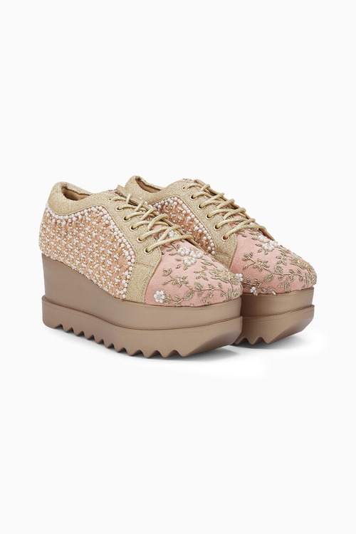 Mahal Signature Wedding Wedge Sneakers