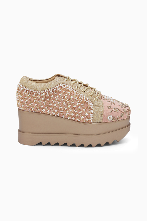 Mahal Signature Wedding Wedge Sneakers