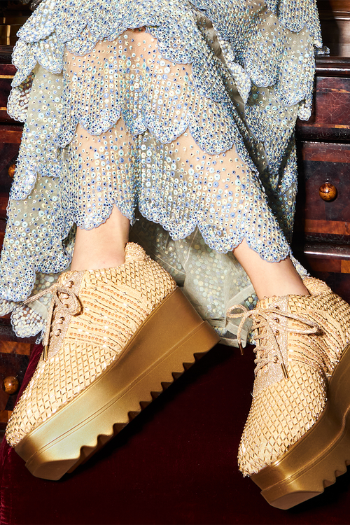 Theia Wedding Wedge Sneakers