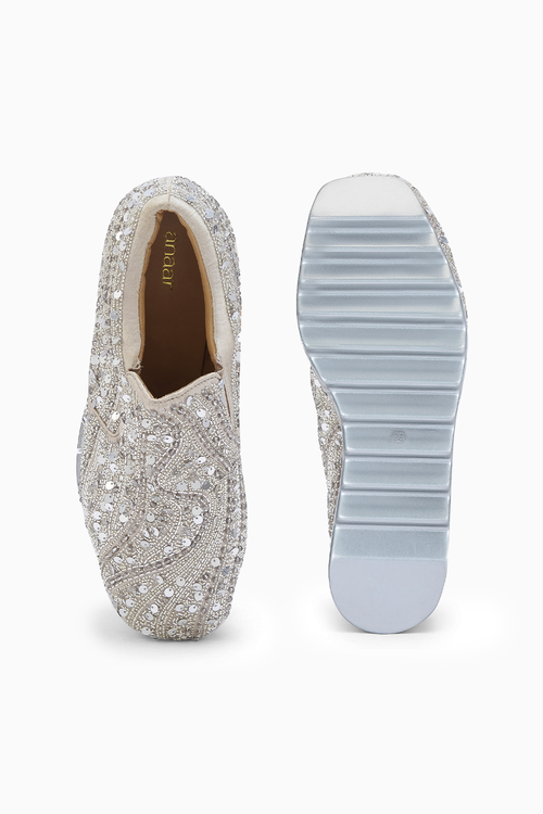 Kaju Katli Wedding Wedge Sneakers