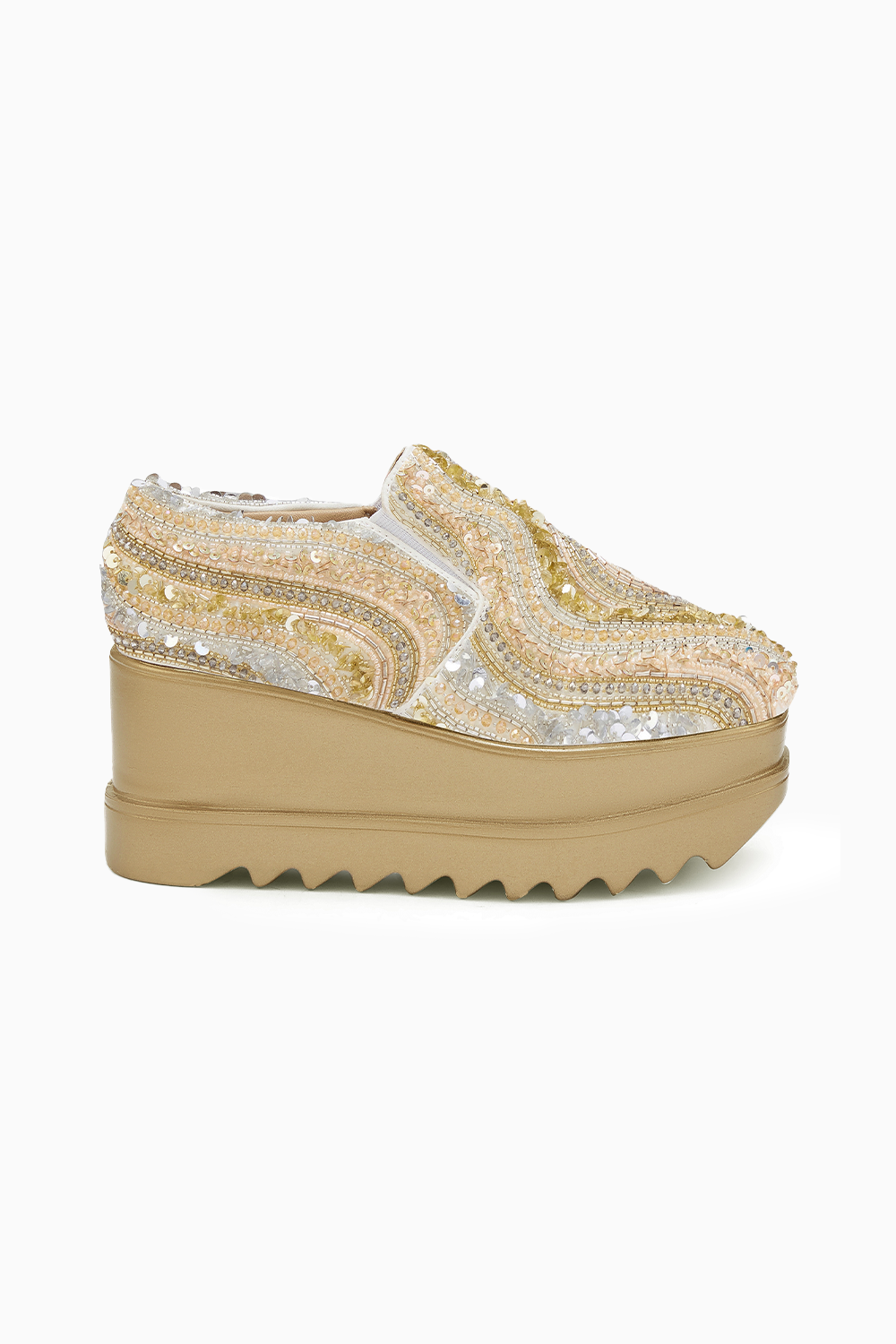 Electric Feel Wedding Wedge Sneakers