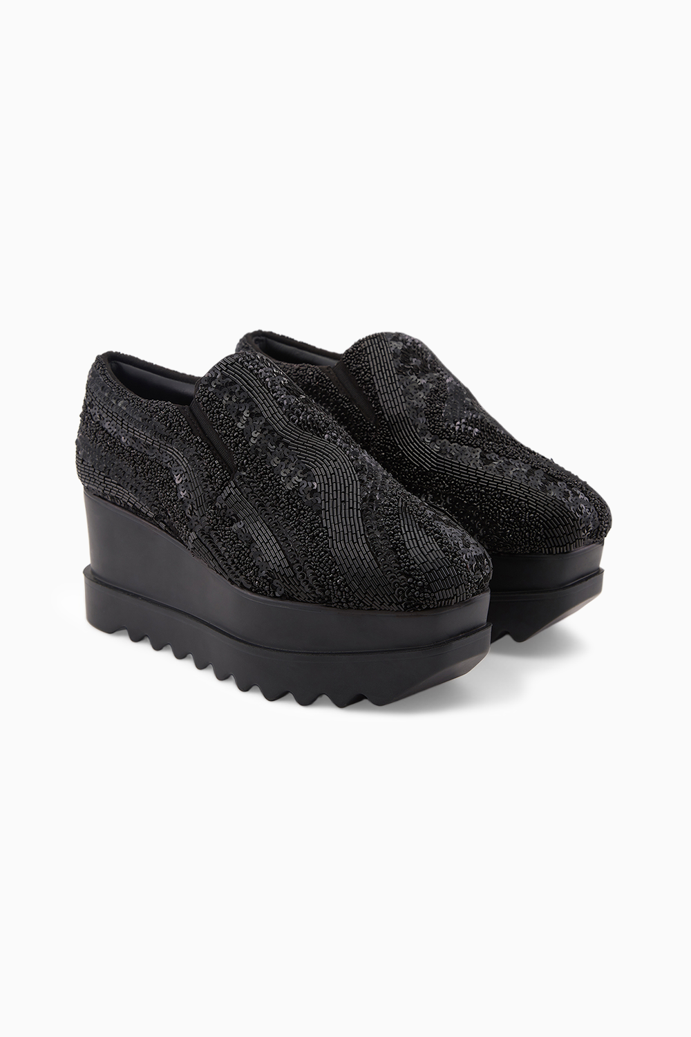 Midnight Magic Wedge Sneakers