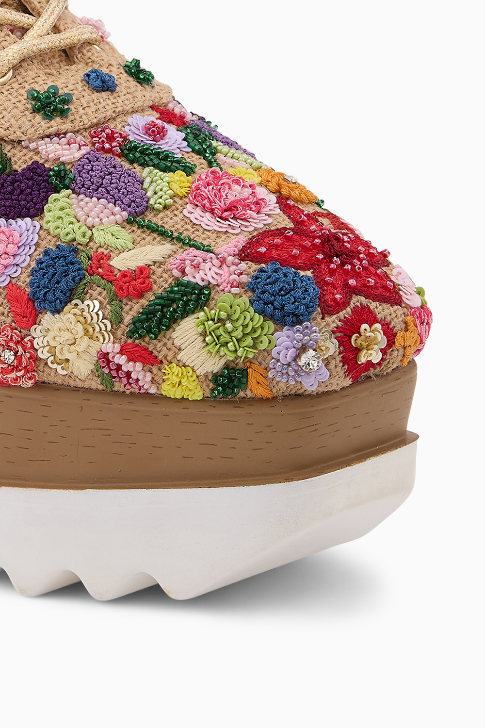 Wildflower Veil Wedge Sneakers