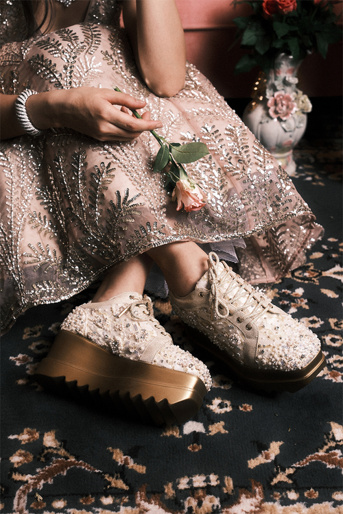 First Dance Wedge Sneakers