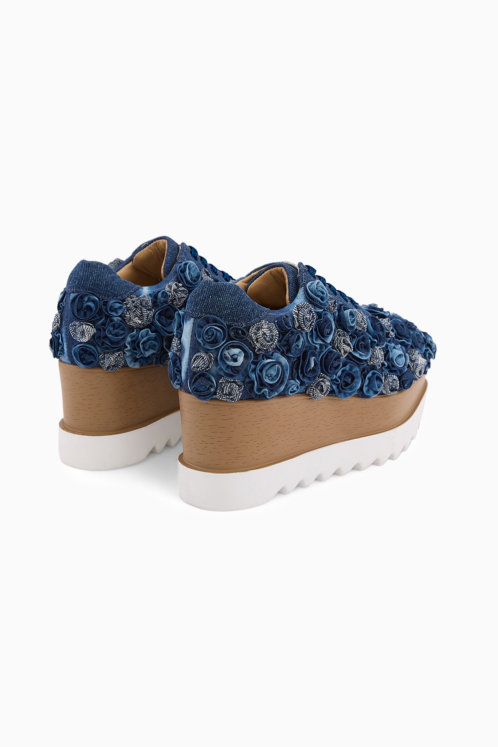 Pocket Roses   Wedge Sneakers