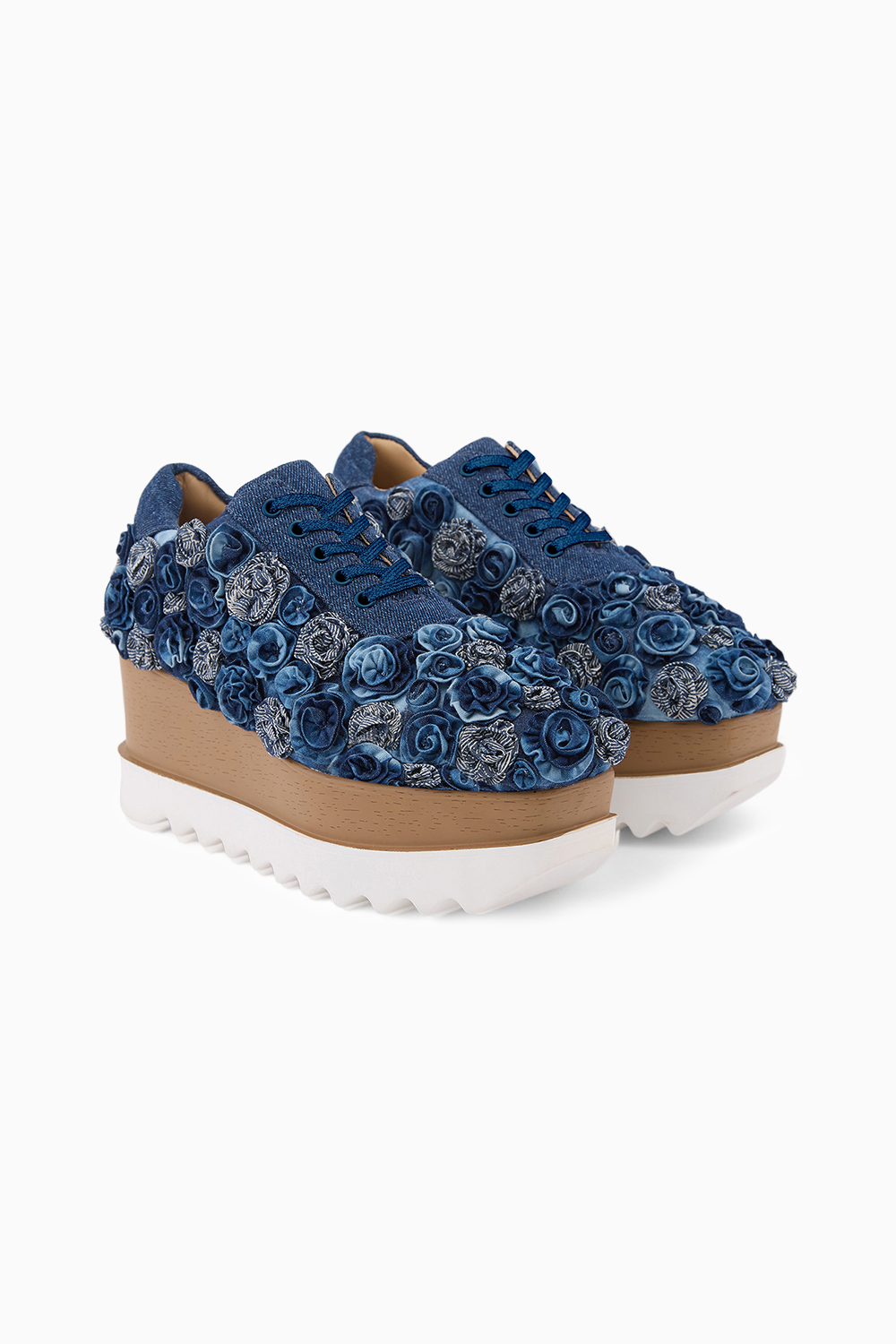 Pocket Roses   Wedge Sneakers