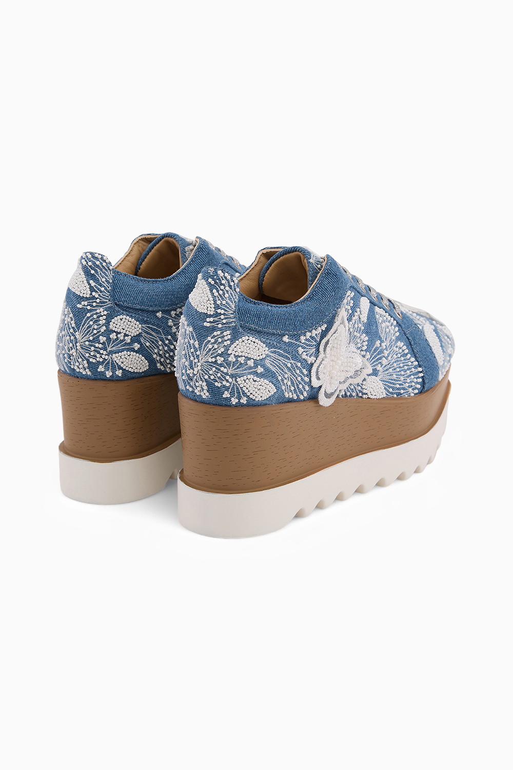 Butterfly Pea Wedge Sneakers