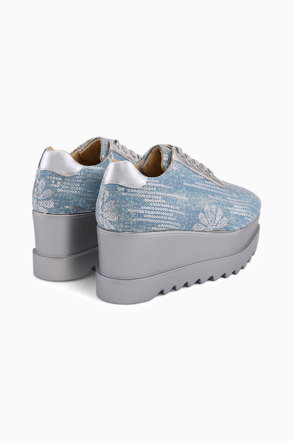 Blue Moon Wedge Sneakers