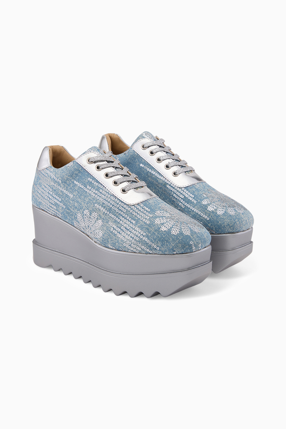 Blue Moon Wedge Sneakers