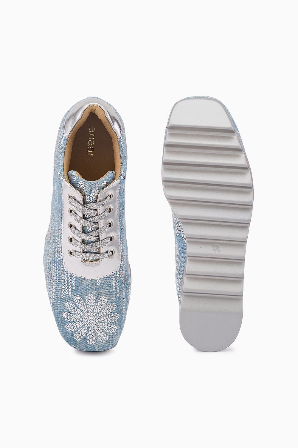 Blue Moon Wedge Sneakers