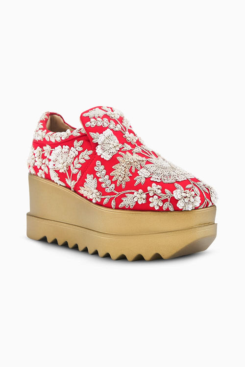 Lady Rouge Wedge Sneakers