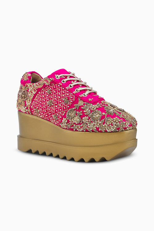 Swoon Town Wedge Sneakers
