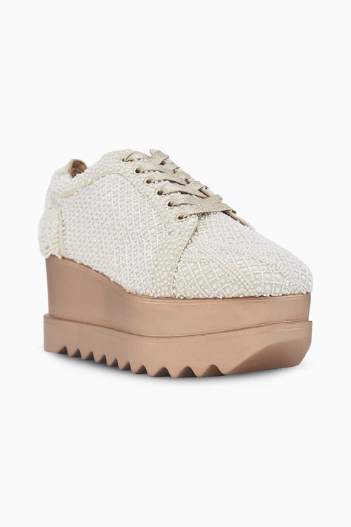 Kulfi Couture Wedge Sneakers