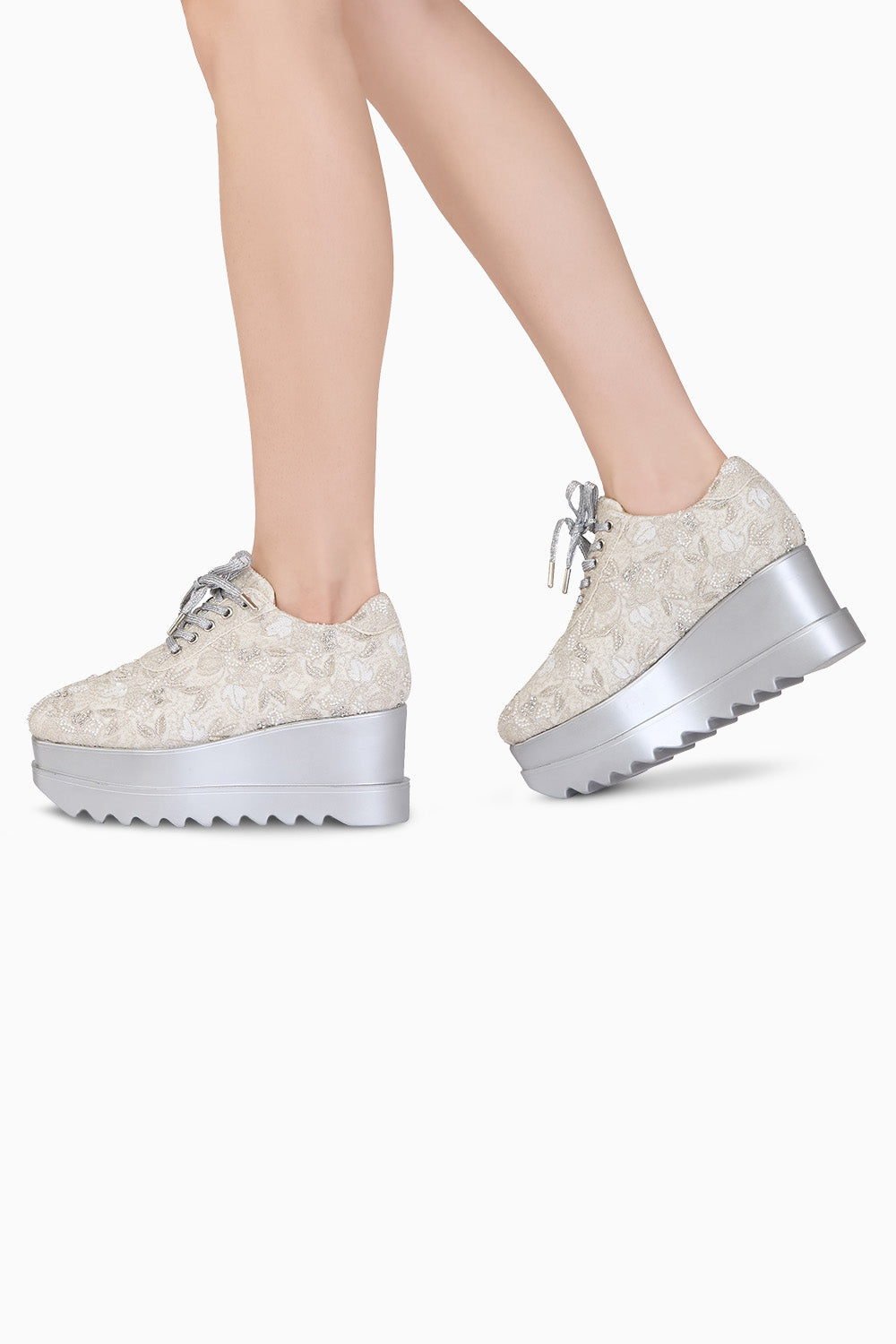 Vanilla Lulu Wedge Sneakers