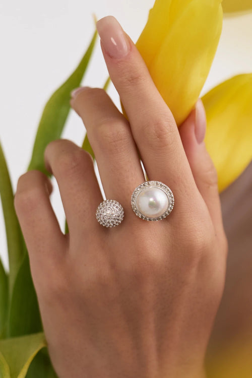 White Elan Ring