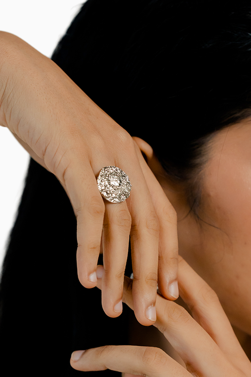 Silver Chota Chaand Ring