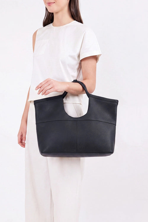 Arendt Pebble Black Tote Bag