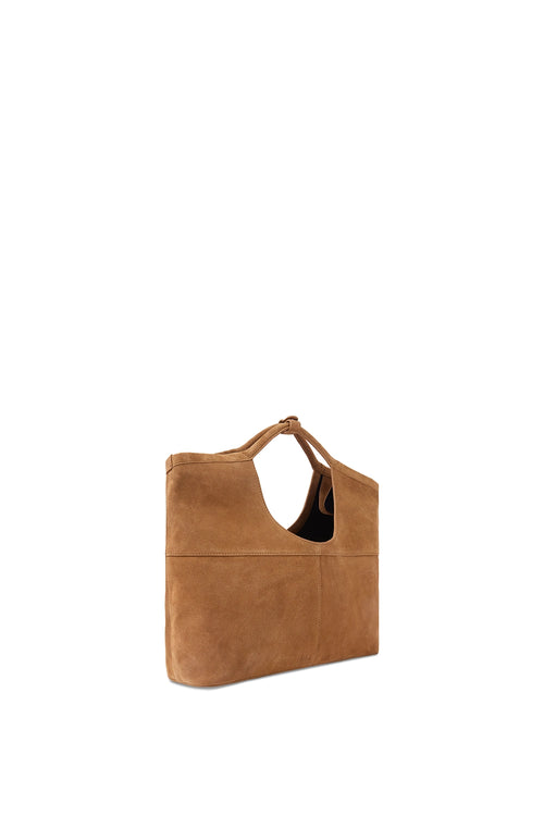 Arendt Suede Caramel Tote Bag