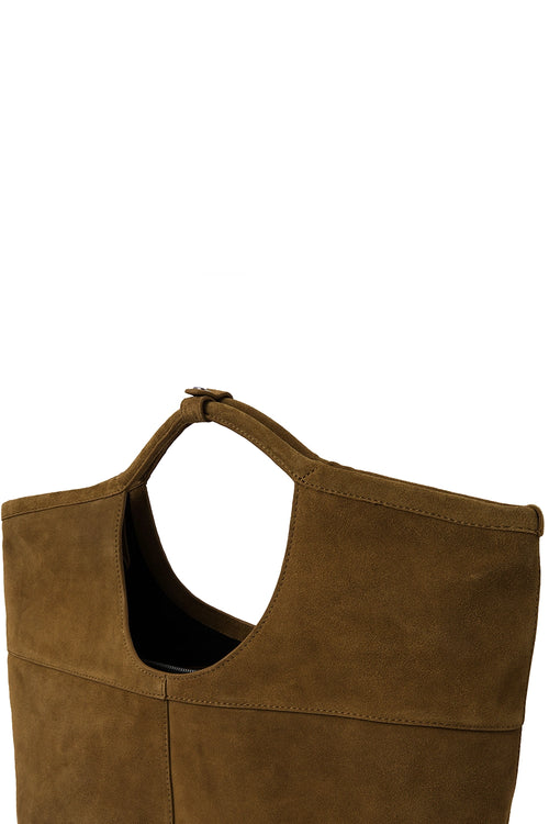 Arendt Suede Palm Tote Bag