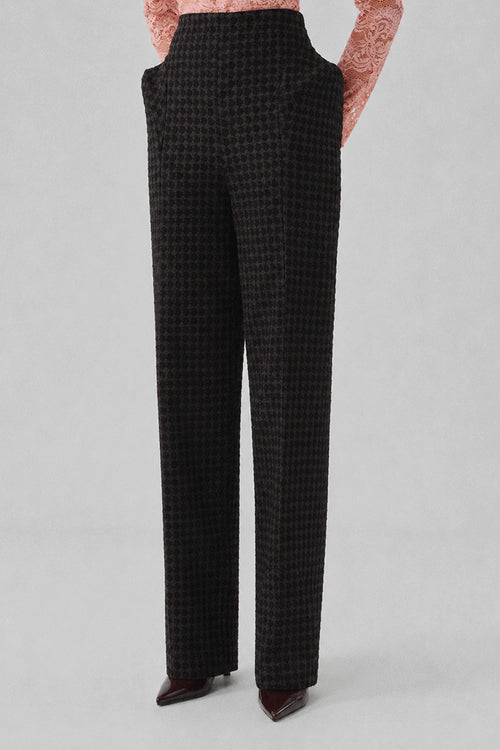Mosaic Jacquard Structured Pants