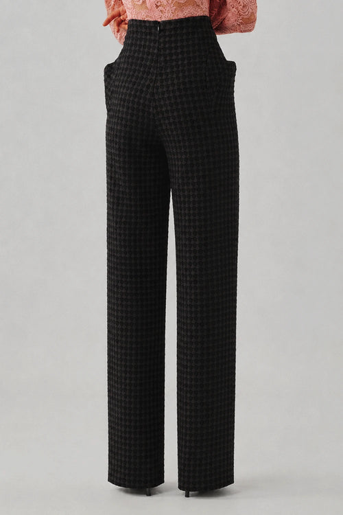 Mosaic Jacquard Structured Pants