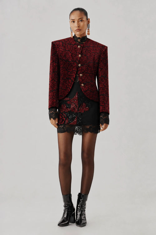 Highland Bloom Ajrakh Jacket