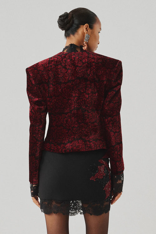 Highland Bloom Ajrakh Jacket