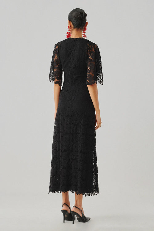Black Orchid Lace Dress