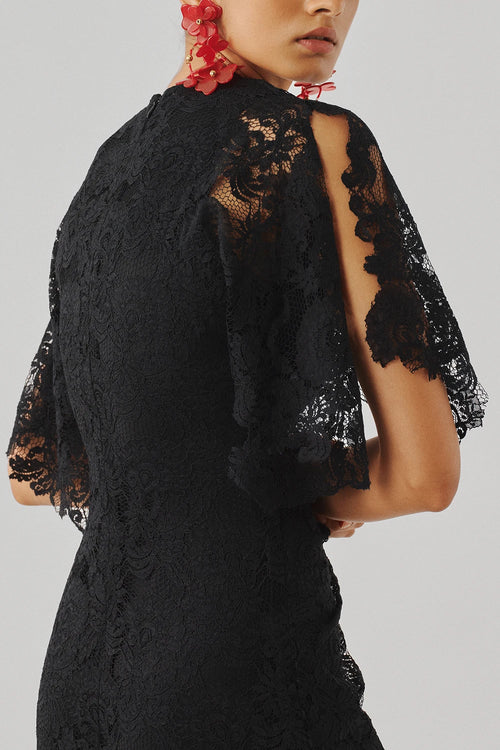 Black Orchid Lace Dress