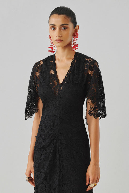 Black Orchid Lace Dress