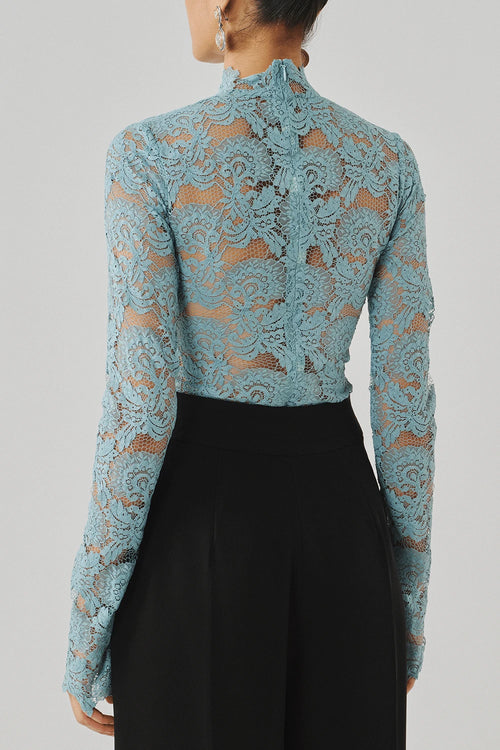 Muse Bodysuit in Sky Blue