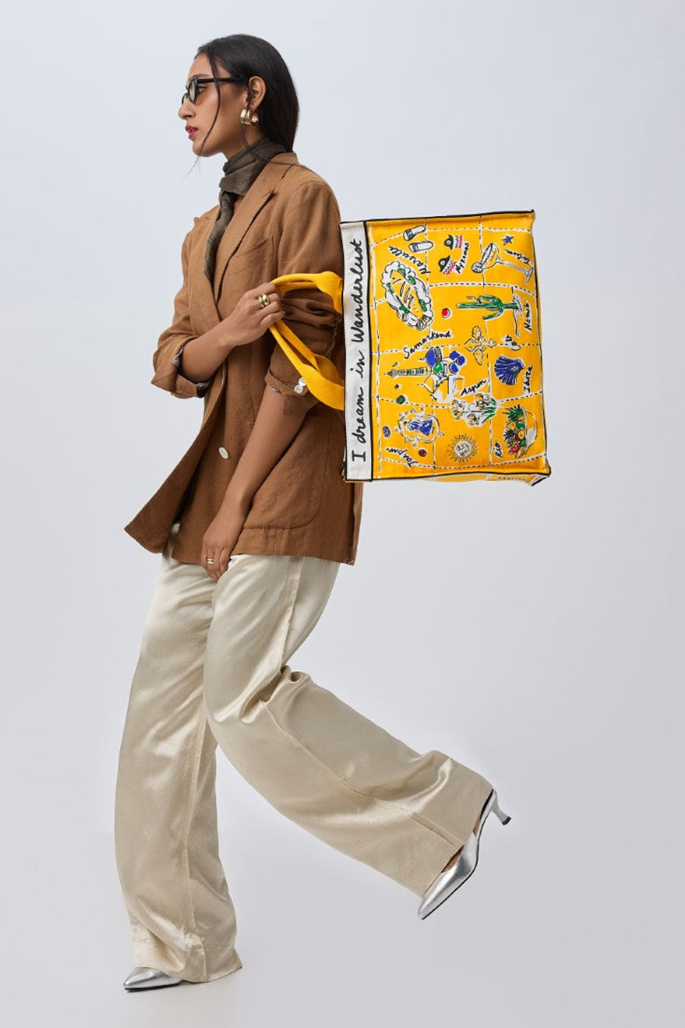 The Yellow Wanderlust Tote Bag