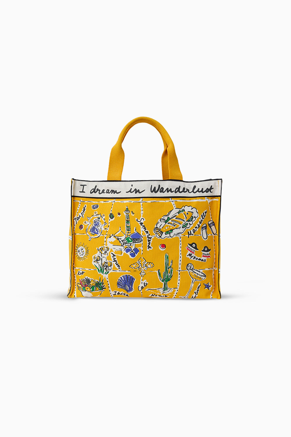 The Yellow Wanderlust Tote Bag