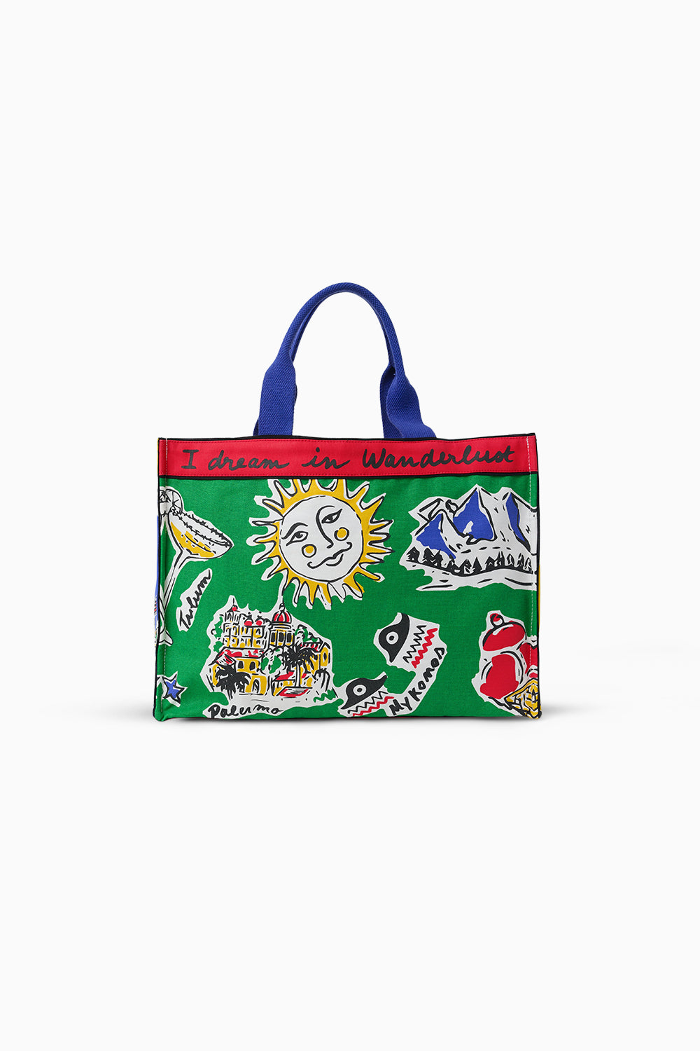 The Multi-color Wanderlust Tote Bag