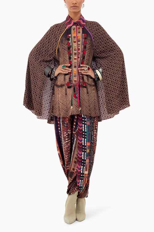 Multi Beyond Ken Mariyam Cape Shirt