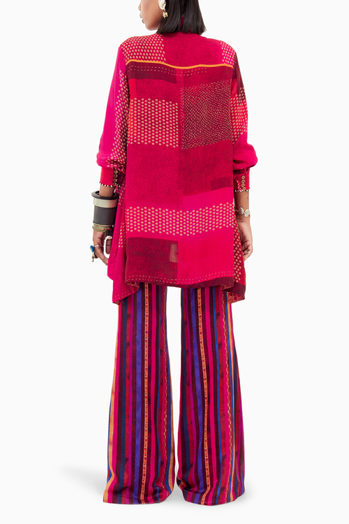Shocking Pink Beyond Ken Atri Straight Shirt